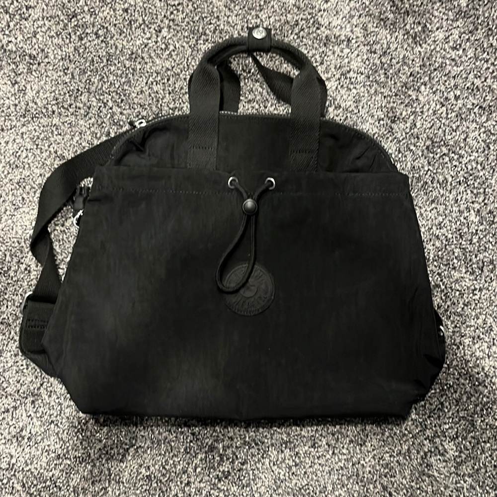 Kipling Goyo Medium Backpack Purse Tote Bag Black